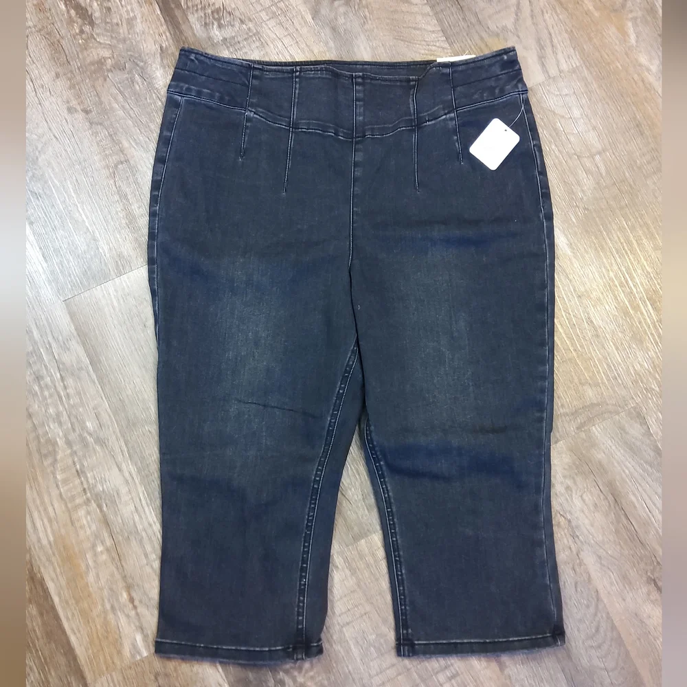 FREE PEOPLE We The Free Carousel Pull-On Capri Jeans NWT - Picture 5 of 14